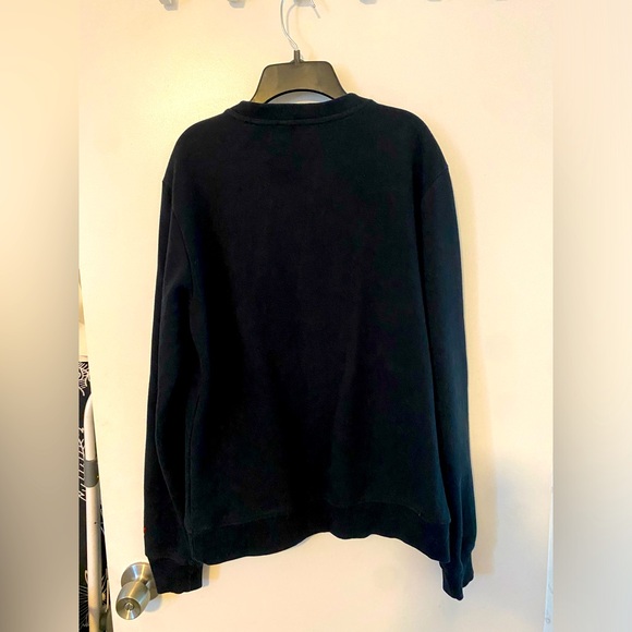 Civilized Funky Farms Men’s Small Black Glitter Zip Pockets Sweatshirt. - Picture 5 of 5